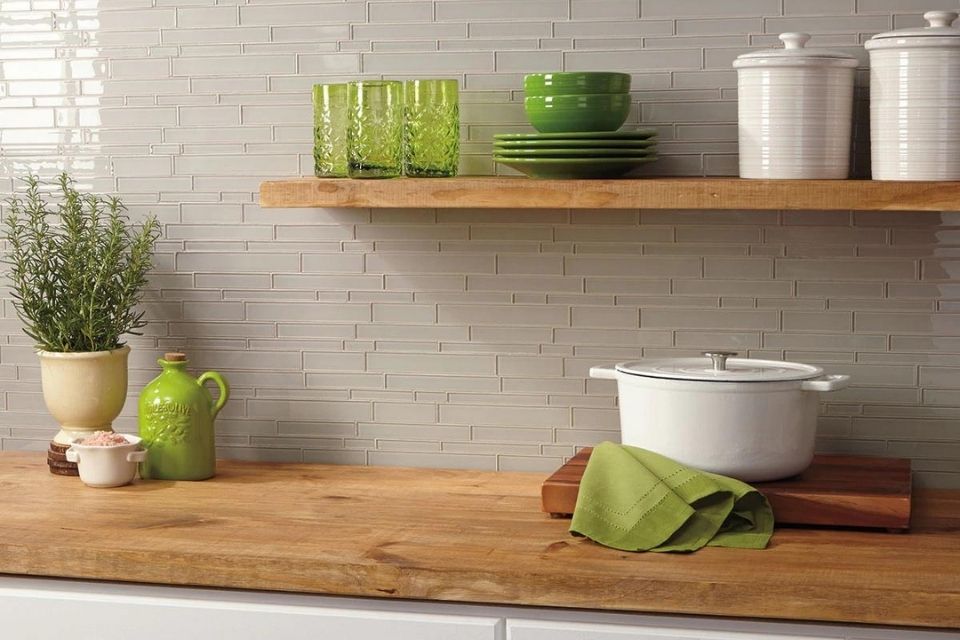 Glass Subway Tile Backsplash